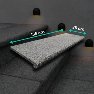 Schodek Granitowy G654 New Dark grey 135x35x2 stopnica Bullnose.webp