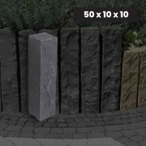 Ogrodowa Palisada Granitowa Łupana G690 Bazalt Black 50x10x10 cm