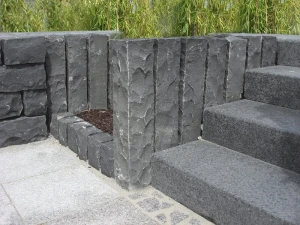 Ogrodowa Palisada Granitowa Łupana G690 Bazalt Black 33x10x10 cm