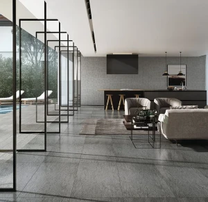 Płytka gresowa 20mm Quarzite Antracite 120x60x2 cm Gat. II