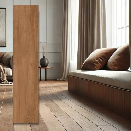 Płytka Gresowa Drewnopodobna Royal Brown Matowa 120x20x0,8 cm