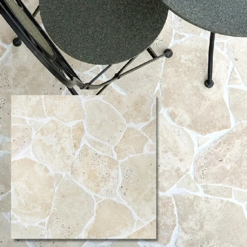 Trawertyn dzikówka / crazy paving SC na taras chodnik Ivory Classic Mix gr. 3cm 1