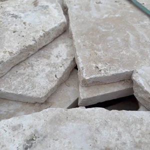 Trawertyn dzikówka / crazy paving SC na taras chodnik Ivory Classic Mix gr. 3cm 4