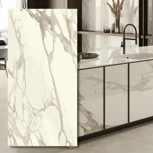 Spiek kwarcowy Calacatta Bernini Polerowany 320x160x0,6 cm