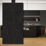 Velkoformátová deska Black Atlantis Silk 324x162x1,2 cm