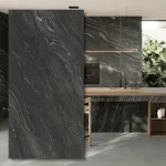 Velkoformátová deska Black Tempest Silk 324x162x1,2 cm