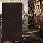 Velkoformátová deska Nero Marquina Leštěný 324x162x1,2 cm