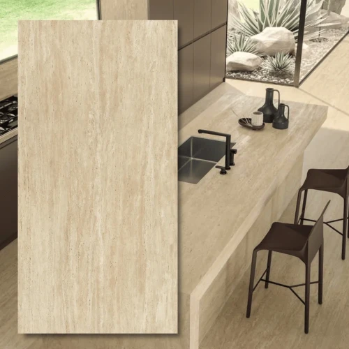 Spiek kwarcowy 12mm Travertino Sand 324x162 cm