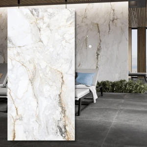 Spiek Pisa Golden White Lux | Calacatta Oro 260x120x 0,6 cm
