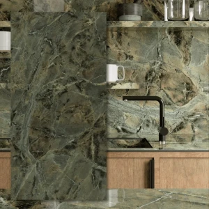 Spiek kwarcowy Grande Marazzi Verde Borgogna Matt 320x160x0,6 cm