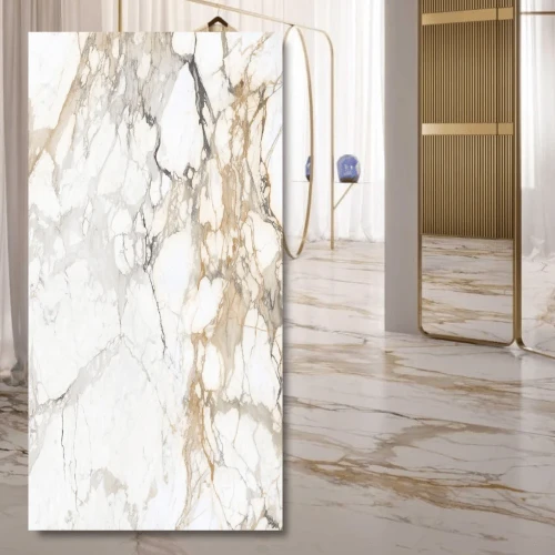 Spiek kwarcowy 12mm The Top Marazzi Calacatta Vena Vecchia Matt 324 x 162 cm