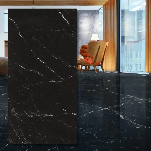 Spiek kwarcowy 12mm The Top Marazzi Elegant Black Lux 162x324 cm