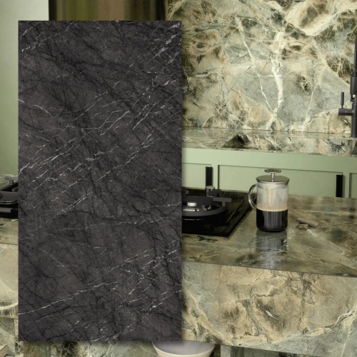 Spiek kwarcowy 12mm The Top Marazzi Verde Borgogna Matt 324x162 cm
