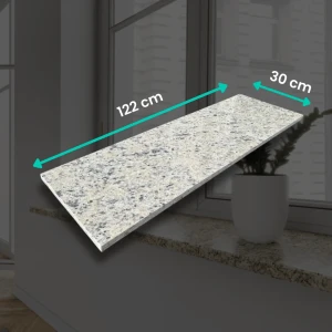 Parapet granitowy polerowany Icarai 122x30x2 cm