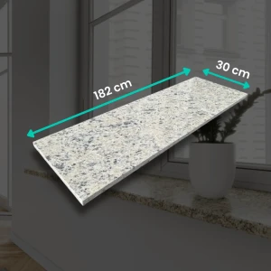 Parapet granitowy polerowany Icarai 182x30x2 cm