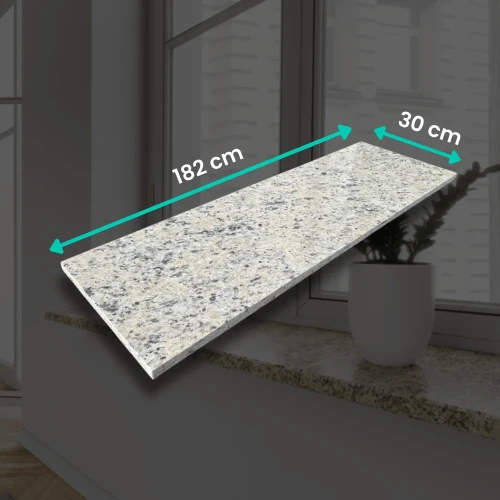 Parapet granitowy polerowany Icarai 182x30x2 cm