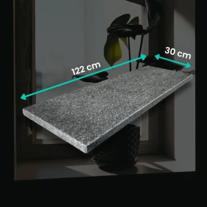 Parapet granitowy polerowany Oxford 122x30x2 cm