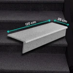 Sada schodů - schod + podstupnice žula G664 New 120x35x2 / 120x15x2 Bullnose