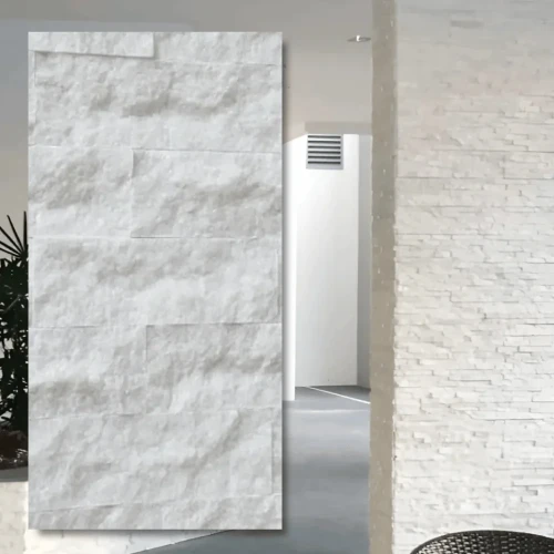 Kamień dekoracyjny marmurowy Pure White Brick 7x30