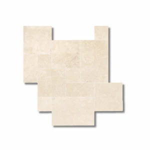 Trawertyn 12mm Light Premium Bębnowany French Pattern 1kpl=0,742m2 | Komplet Rzymski PRZEDSPRZEDAŻ!
