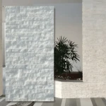 Fasádní a dekorativní kámen mramor Pure White Stackstone 10 x 36 cm
