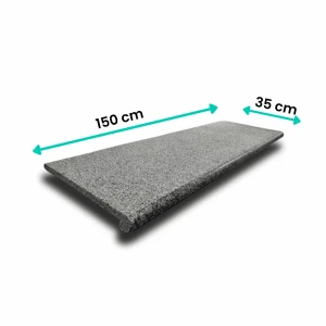 Schodek Granitowy G654 New Dark grey 150x35x2 stopnica płomień Bullnose PRZEDSPRZEDAŻ!