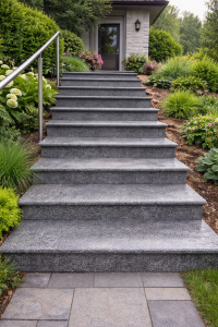 Schodek Granitowy G654 New Dark grey 150x35x2 stopnica płomień Bullnose PRZEDSPRZEDAŻ!