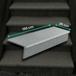 Žula G664 Bullnose Schodový set (Schodnice + Podstupnice) 150x35x2 / 150x15x2 cm