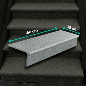 Žula G664 Bullnose Schodový set (Schodnice + Podstupnice) 150x35x2 / 150x15x2 cm