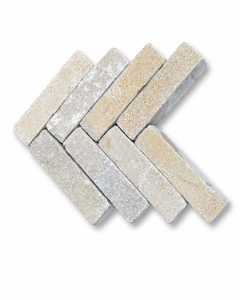 Vápenec Tandur Yellow Dlažební kostka Bubenovaná 5x20x5 cm PŘEDPRODEJ! (1)