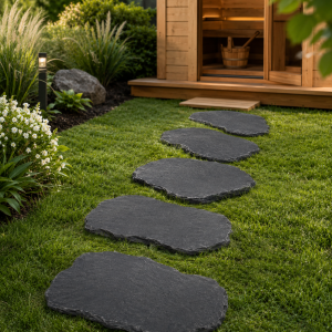 Kámen na cesty | Zahradní dlaždice Kadappa Black Limestone Natural t/h 40x60 2-4 cm