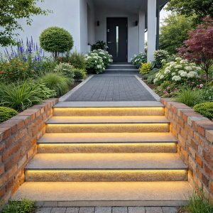 Žulový schod Šedá Opalovaná G602 135x33x2 Bianco Sardo