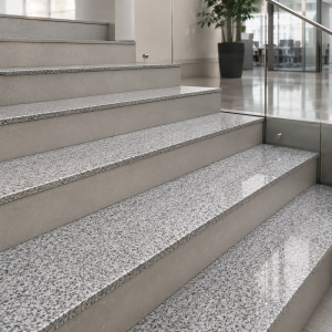 Parapet Žulový schod Šedá Leštěný Bianco Sardo G602 180x33x2 cm
