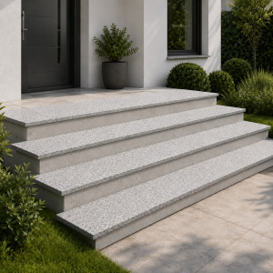 Parapet Žulový schod Šedá Opalovaná Bianco Sardo G602 180x33x2 cm