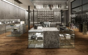 Spiek kwarcowy 12mm Grigio Intenso 324x162 cm