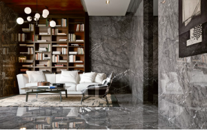 Spiek kwarcowy 12mm The Top Marazzi Grigio Carnico Lux 162x324 cm